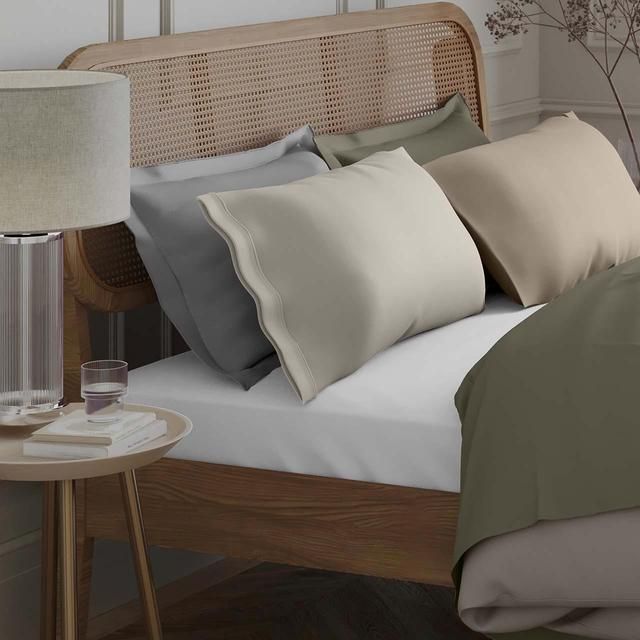 M&S Collection 2pk Egyptian Cotton 230 Thread Count Pillowcases Ice White 2 per pack