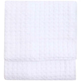 M&S Collection Pure Cotton Large Waffle Throw One Size Soft White
