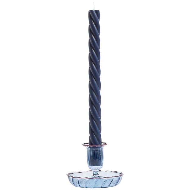 M&S Collection Set of 2 Twisted Dinner Candles Navy   2 per pack