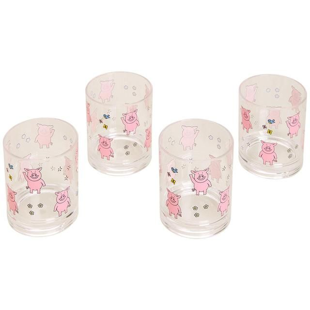 M&S Collection Set of 4 Percy Pig Picnic Tumblers One Size Multi 4 per pack