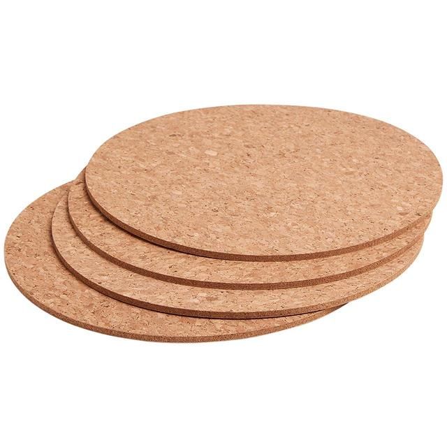 M&S Collection Set of 4 Round Cork Placemats 4 per pack