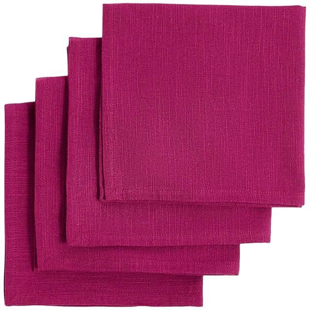 M&S Cotton Cabana Napkins Purple 4 per pack