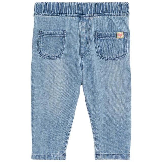 M&S Cotton Heart Sweat and Jean Outfit '0-3 M Green Mix