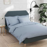 M&S Cotton Rich Duvet Cover King (5FT)  Chambray