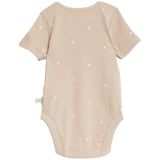 M&S Cotton Rich Spot Big Hugs Slogan Bodysuit Newborn- 12 Months Biscuit