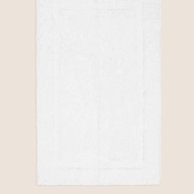 M&S Egyptian Cotton Luxury Bath Mat One Size White