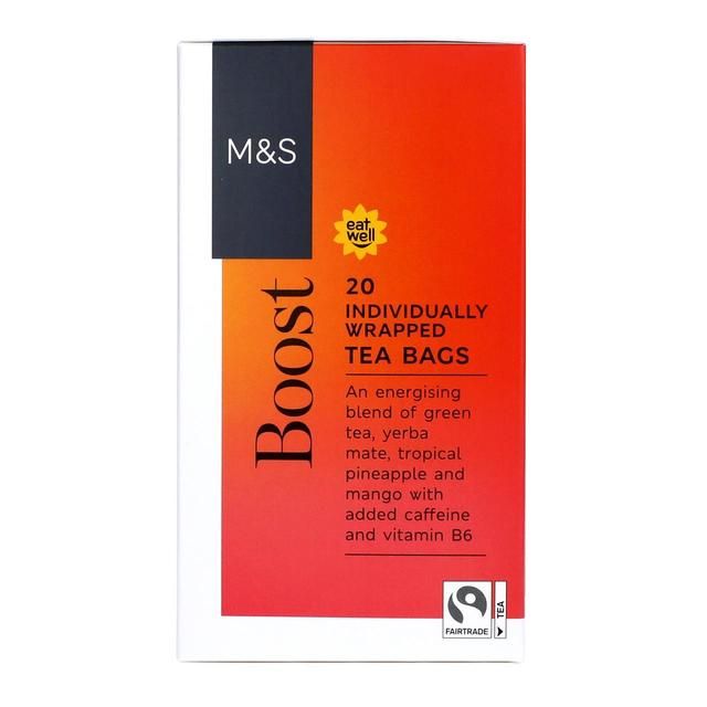 M&S Green Tea Boost Teabags   20 per pack