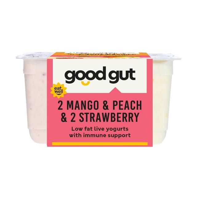 M&S Gut Health Mango & Peach & Strawberry Yogurt 4 x 125g