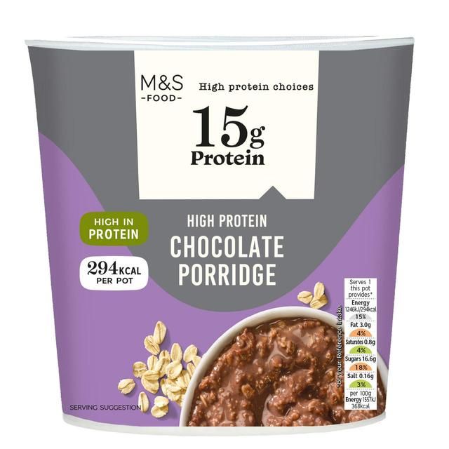 M&S High Protein Chocolate Porridge 80g