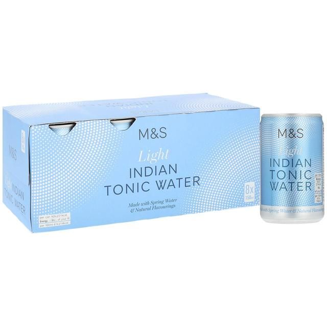 M&S Light Indian Tonic Water 8 x 150ml