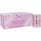 M&S Light Pink Grapefruit Tonic Water 8 x 150ml