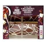 M&S Made Without Millionaire's Shortbread 4 per pack