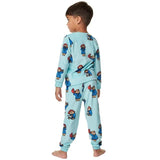 M&S Paddington Velour PJ 2-7 Years Light Blue