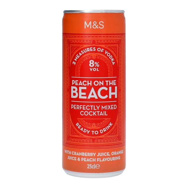M&S Peach On The Beach Cocktail 250ml