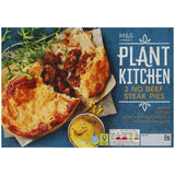 M&S Plant Kitchen 2 No Beef Steak Pies 400g