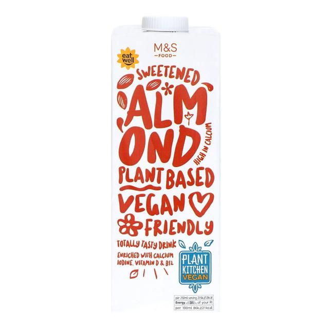 M&S Plant Kitchen Sweetened Almond Drink 1L
