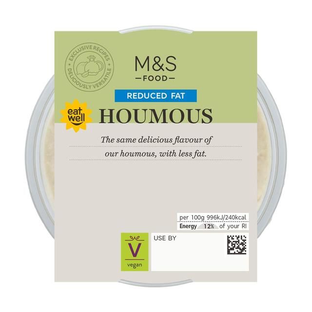 M&S Reduced Fat Houmous with Extra Virgin Olive Oil 230g