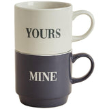 M&S Set of 2 Mine & Yours Mug One Size Multi 2 per pack