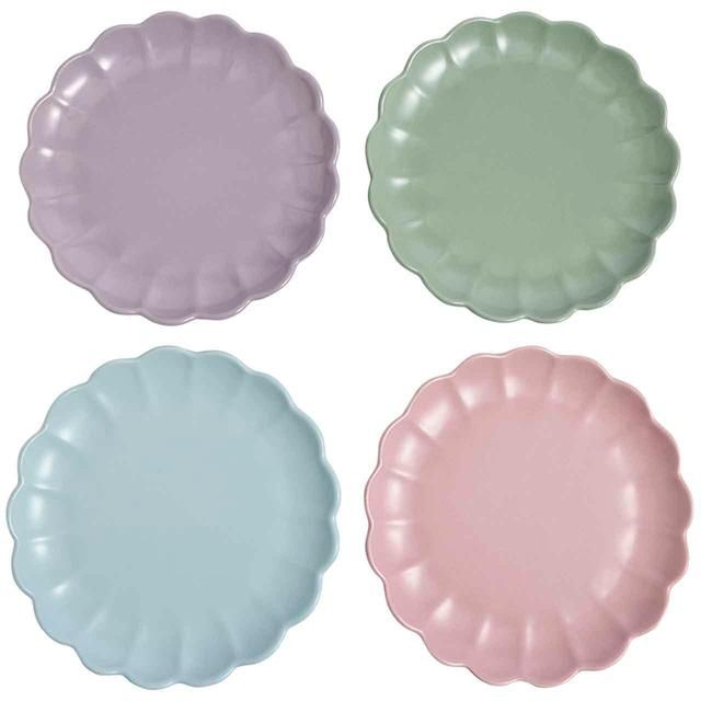 M&S Set Of 4 Scallop Side Plates   4 per pack