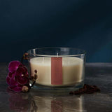 M&S Signature Dark Orchid & Musk 3 Wick Candle Pink Mix