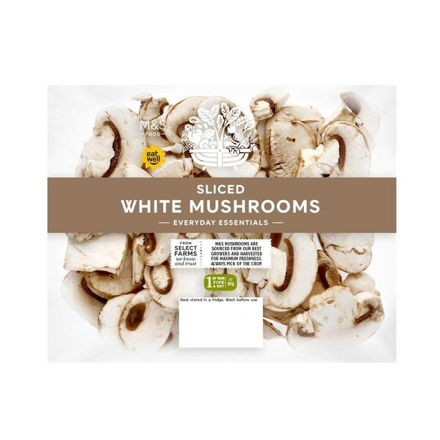 M&S Sliced White Mushrooms 225g
