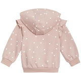 M&S Spot Print Frill Hoodie 0 Months-3 Years Pink