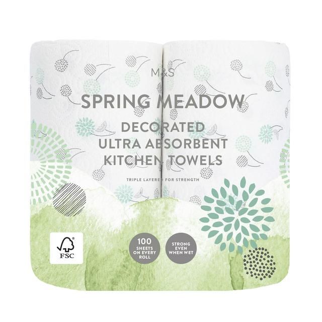 M&S Spring Meadow Ultra Absorbent Kitchen Towels 2 per pack