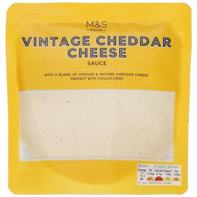 M&S Vintage Cheddar Cheese Sauce   200g
