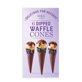 M&S VIVA 6 Dipped Waffle Cones   6 per pack