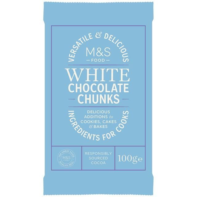 M&S White Chocolate Chunks 100g