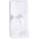M&S White Cotton with Linen Napkins 4 per pack