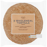 M&S Wholemeal Tortilla Wraps   8 per pack