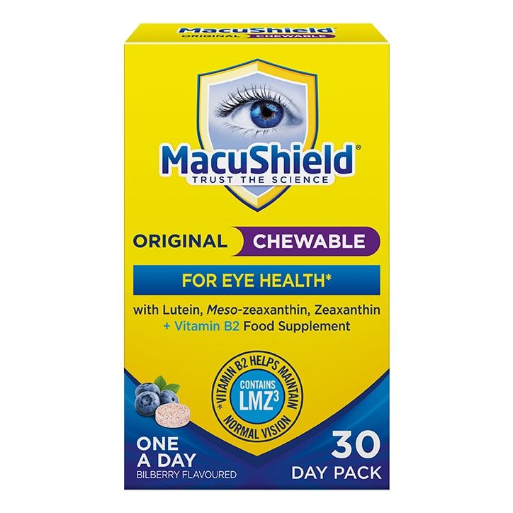 MacuShield Original Formula Bilberry Flavour 30 Chewables