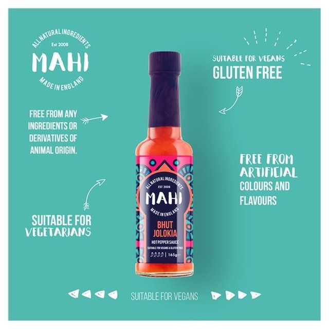 MAHI Bhut Jolokia Hot Pepper Sauce 165ml