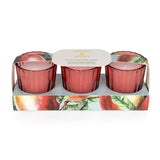 Candlelight Set of 3 Ribbed Mini Candles - Mango & Honey