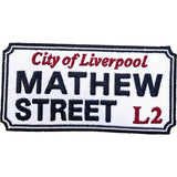Generic Mathew Street Liverpool Road Sign Patch