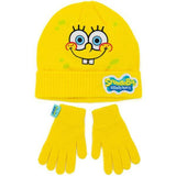 SpongeBob SquarePants Kids Knitted Hat And Gloves Set