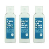 Superdrug Screw Cap Travel Bottle 100ml x3 Bundle
