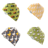 Ziggle Farmyard Fun Bandana Dribble Bib Set