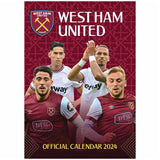 West Ham United FC 2024 A3 Wall Calendar