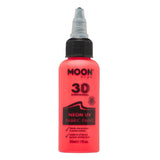 Moon Glow - Neon UV Fabric Paint - 30ml - Intense Red