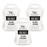 Woodwick Wax Melt Island Coconut 22.7g - Pack of 3