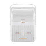 Livingandhome Desktop Cosmetics Storage Orgaizer - White