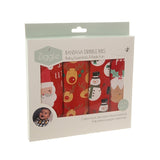 Ziggle Christmas Reds Bandana Dribble Bib Set