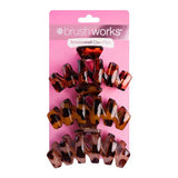 Brushworks Tortoiseshell Claw Clips - 3 Pack