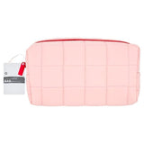 Superdrug Pink Padded Cube Cosmetic Bag