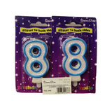 Simon Elvin Number 8th Birthday Candle