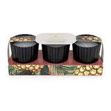 Candlelight Set of 3 Ribbed Mini Candles - Pineapple & Coconut