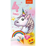Emoji 4 Today Unicorn Birthday Card