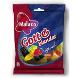 Malaco Gott & Blandat Original Fruit & Liquorice Wine Gums 160g
